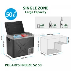 Frigo Congelatore Portatile Brunner Polarys Freeze SZ 50 -Brunner frigo congelatore portatile brunner polarys freeze sz 50 bivalente compressione 19