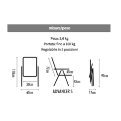WESTFIELD Sedia Pieghevole Brunner Advancer Small -Brunner sedia pieghevole advancer small 2